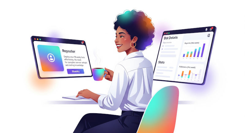 A relaxed person looking at a dashboard